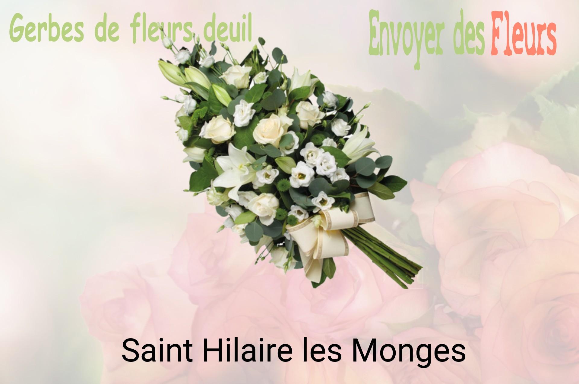 Gerbe de fleurs de deuil livrée à Saint-Hilaire-les-Monges